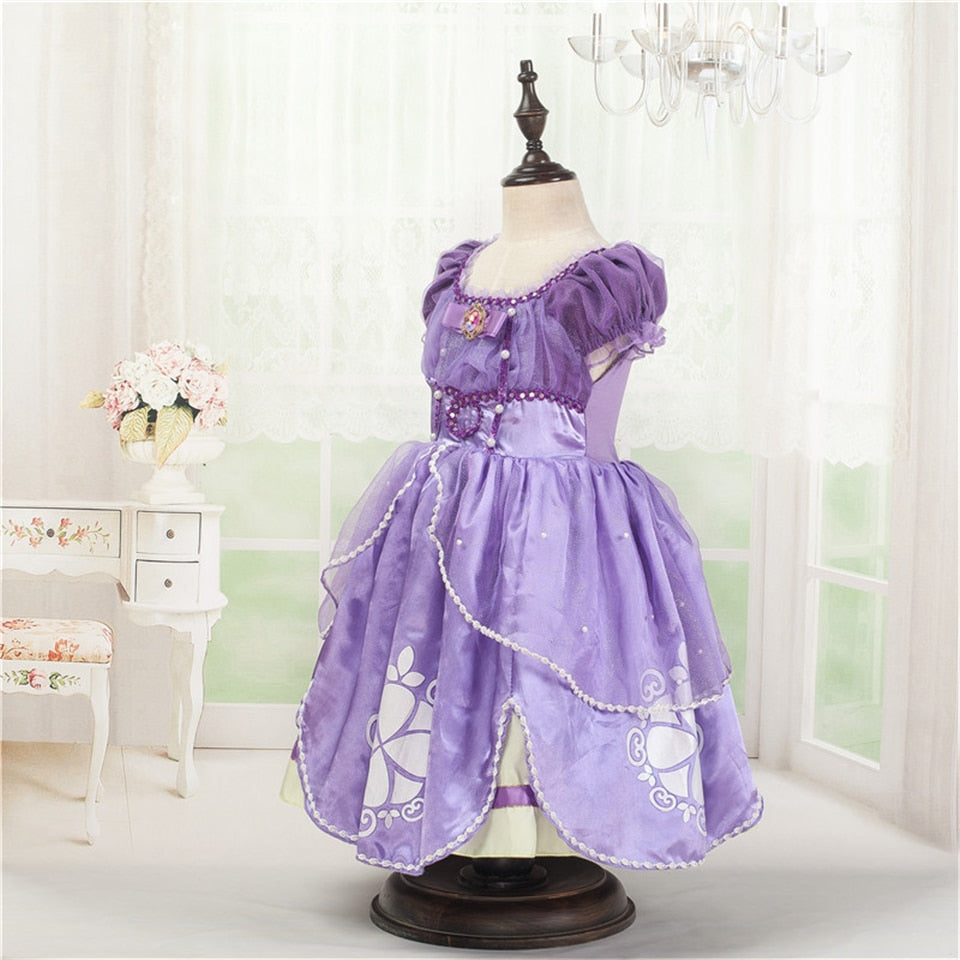 Vestido Adulto Princesa Sofia Sofia a Primeira Fantasia Cosplay GRÁTIS P&P