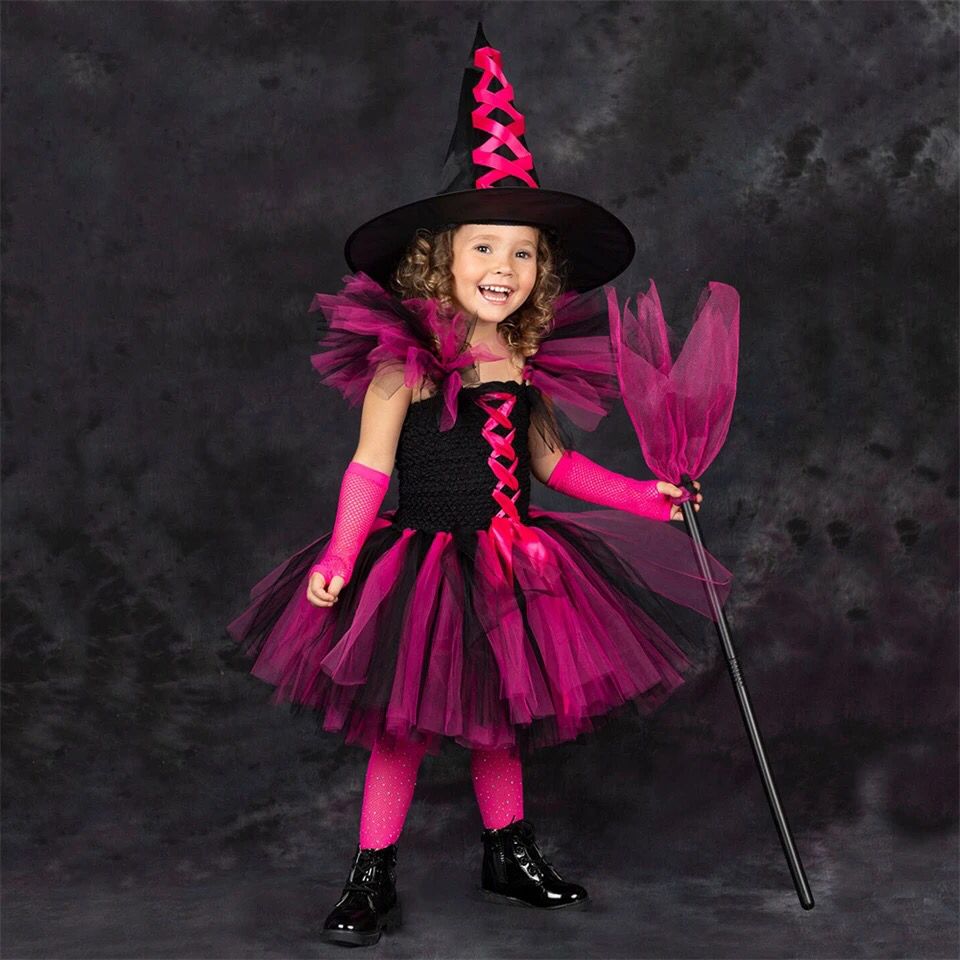 Vestido Fantasia Bruxa Halloween Roxo - Fabuloso Ateliê